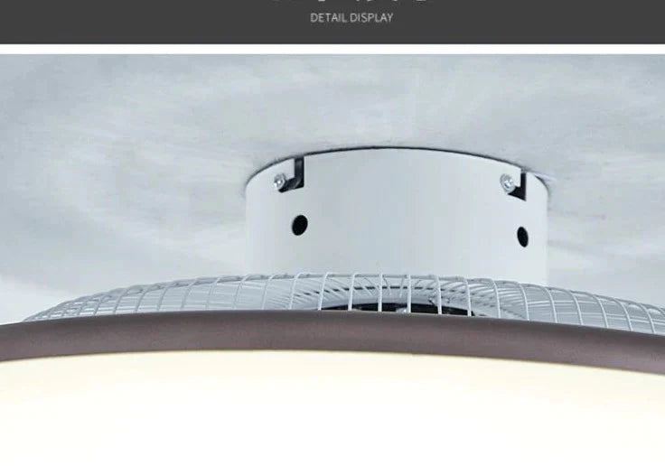 Bedroom Ceiling Light Macaron Invisible Fan Lamp Led