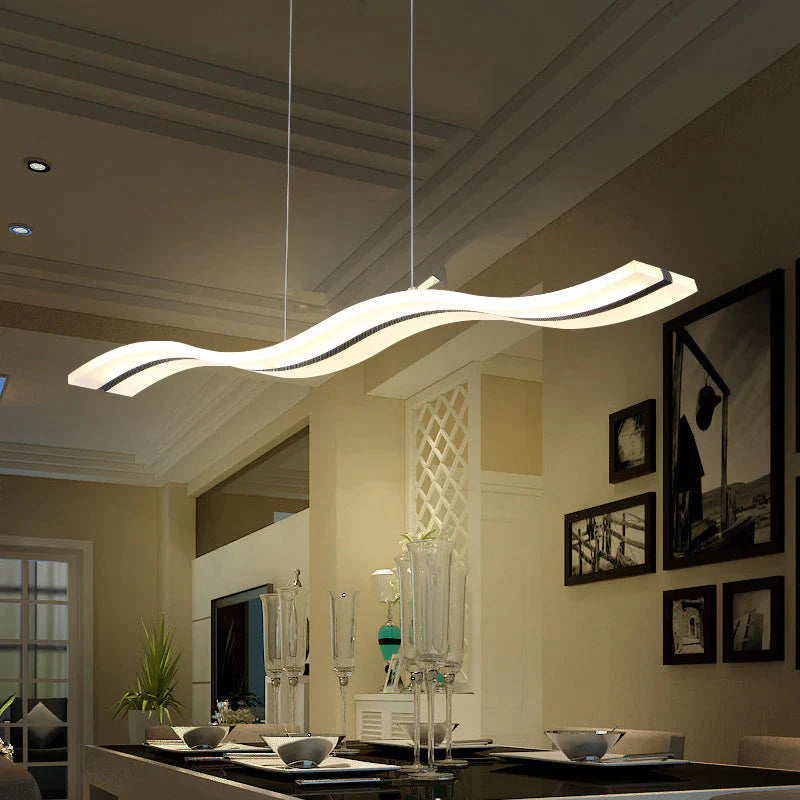 Creative Led Acrylic Restaurant Lamp Coffee Shop Chandelier Single Head / Stepless Dimming Pendant