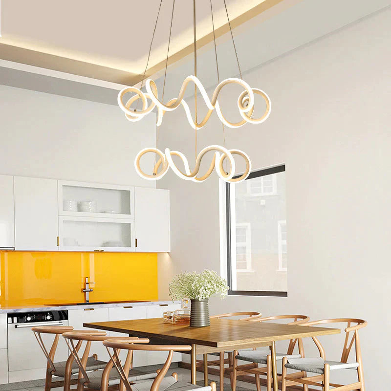 Creative Two - Headed Living Room Dining Led Chandelier Chandeliers Pendant