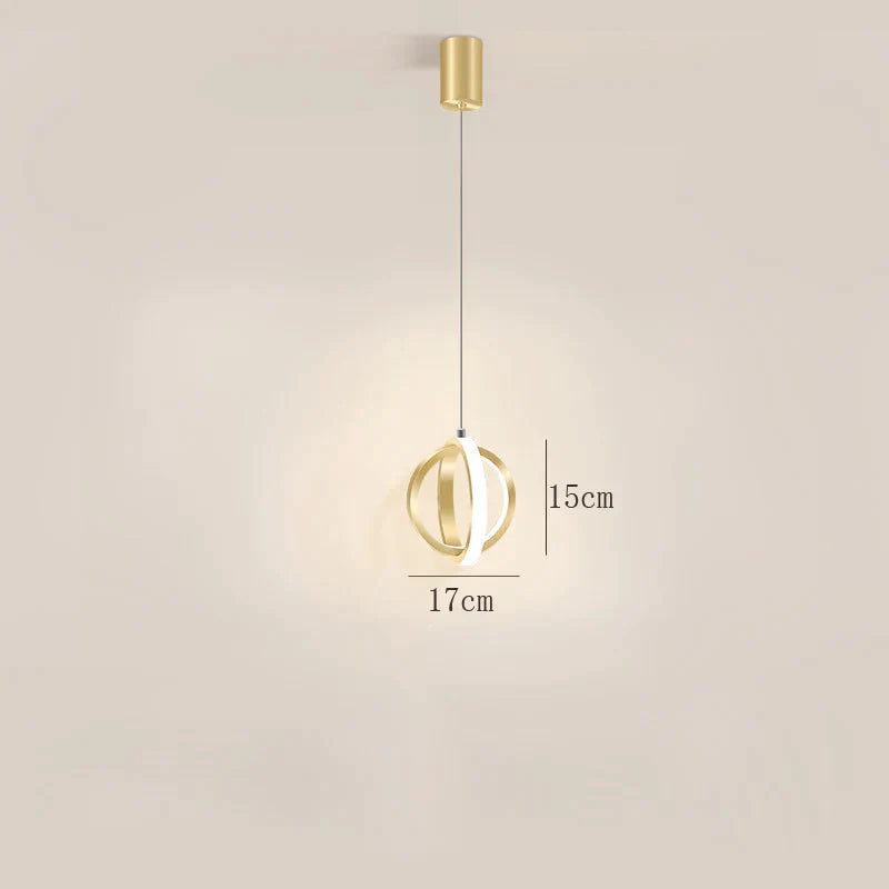 Nordic Creative Bedside Single Head Small Chandelier Personalized Art Restaurant Led Spherical