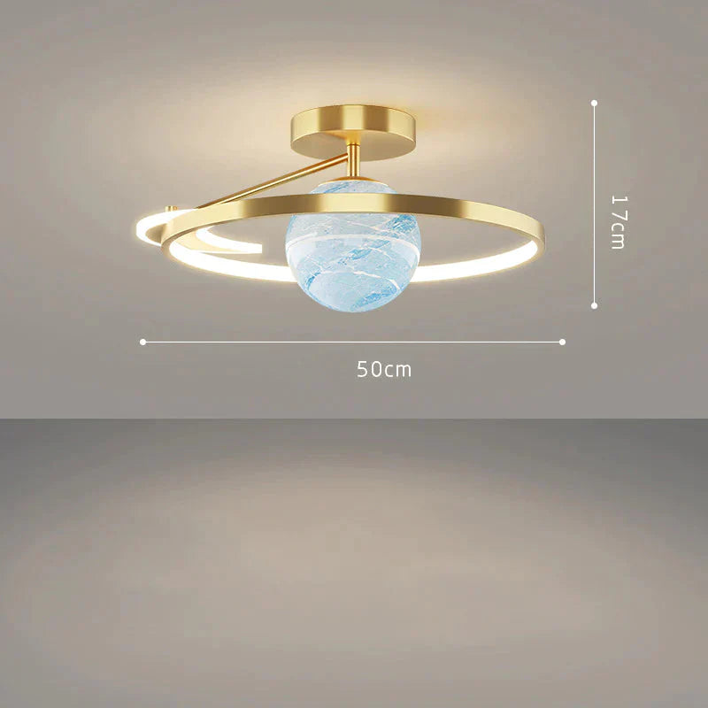 Simple Ceiling Lamp For Home Light In The Bedroom Luxury Planet Children’s Room Gold / B Tri -