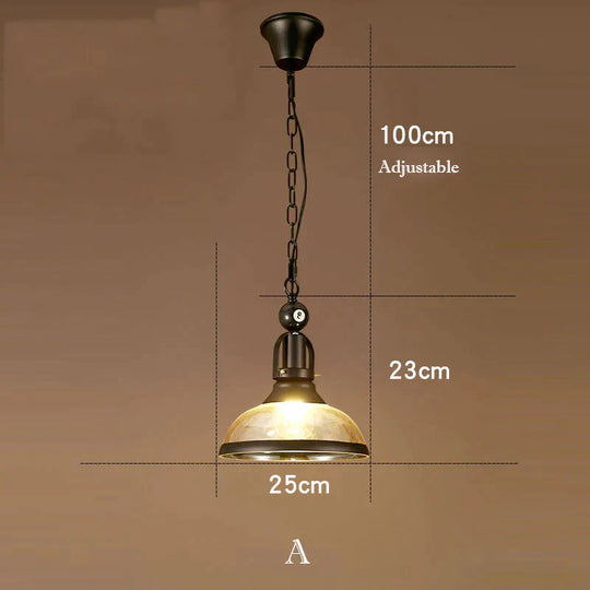 American Retro Chandelier Decoration Creative Personality Nostalgic Lamps A Pendant