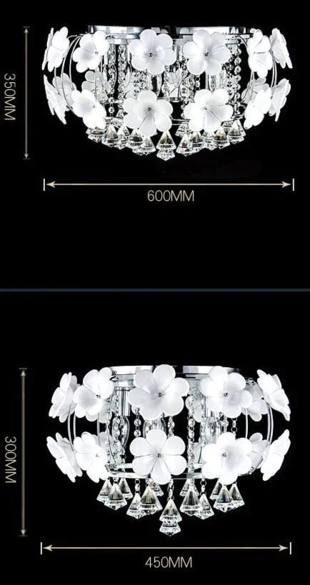 Modern Led Crystals Pendant Lights Crystal Hanging White Lamps For Living Room Bedroom Corridor