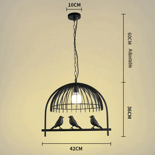 American Bird Chandelier Creative Cage Lamp Pendant