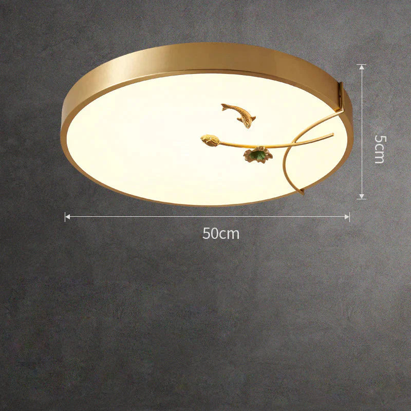 Ceiling Lamp Light Luxury Simple Led Living Room Postmodern Round Square Restaurant Master Bedroom