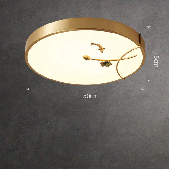 Ceiling Lamp Light Luxury Simple Led Living Room Postmodern Round Square Restaurant Master Bedroom