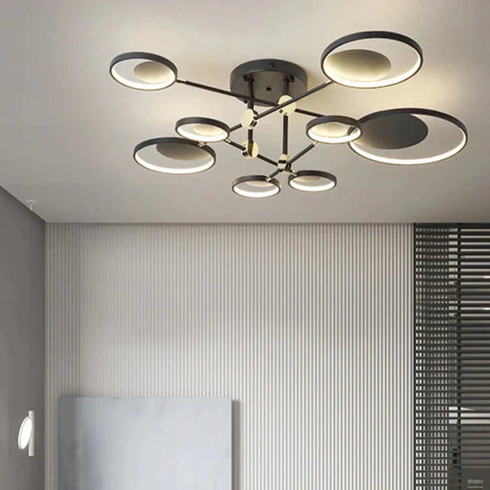 Simple Modern Home Atmosphere Living Room Led Ceiling Lamp Creative Personality Bedroom Study