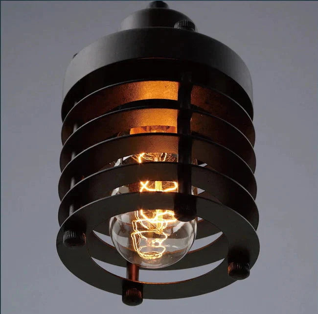 American Country Industry Wind Iron Single - Head Chandelier Pendant