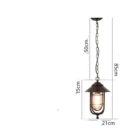 Outdoor Chandelier Waterproof Simple Balcony Garden Corridor Villa Home Courtyard Pavilion Lamp