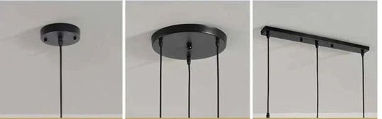 Retro Iron Chandelier Restaurant Bar Creative Black Wire Pendant