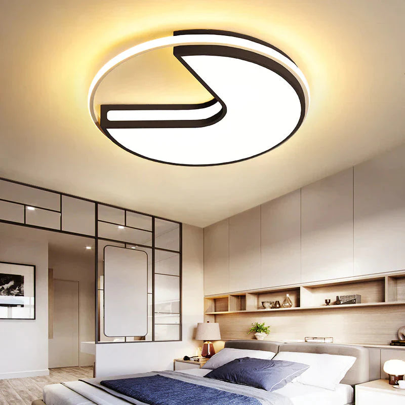 Round Light In The Bedroom Small Apartment Led Ceiling Lamp