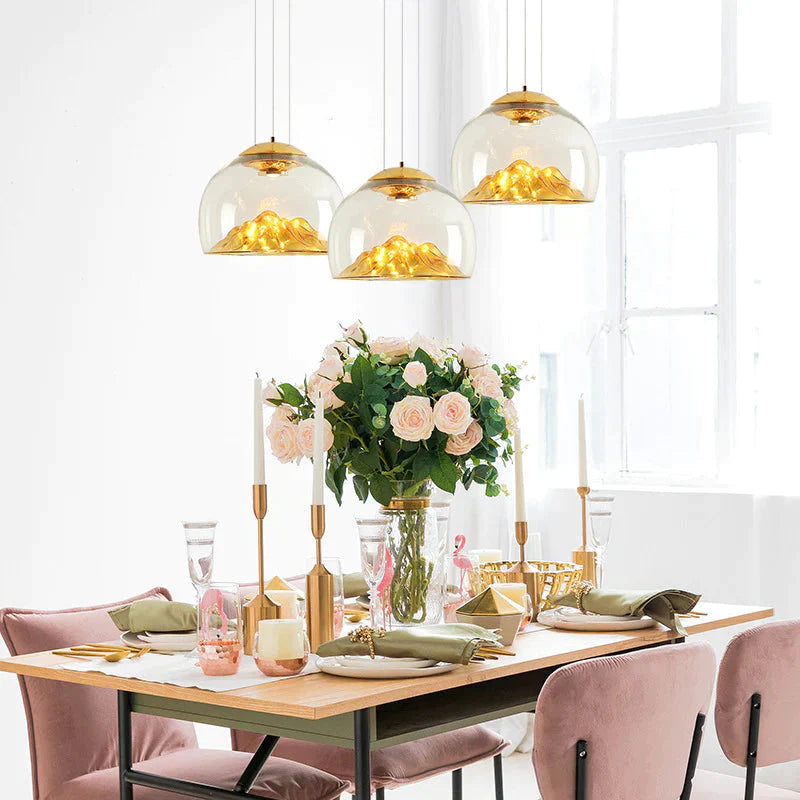 Nordic Minimalist Creative Glass Lamp Chandelier Pendant