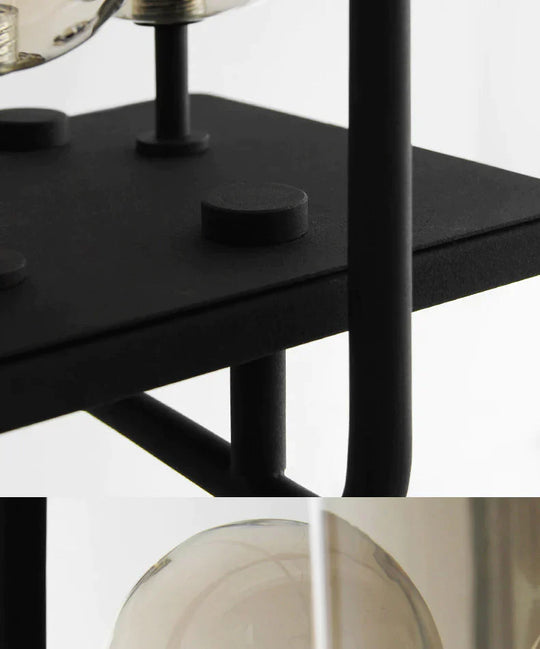 American Retro Wrought Iron Chandelier Rectangle Pendant