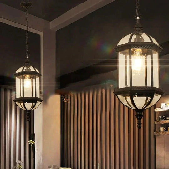 Outdoor Waterproof Balcony Courtyard Lamp Led Grape Rack Pavilion Corridor Chandelier Pendant