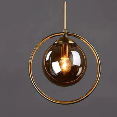Nordic Creative Minimalist Bar Study Bedroom Bedside Magic Bean Lamp Glass Chandelier Smoke Grey /
