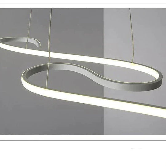 Led Restaurant Chandelier Modern Minimalist Creative Office Light In The Bedroom Coffee Shop Study