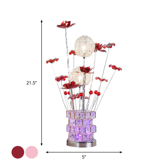 Ariana - Aluminum Rubik’s Cube Desk Lamp Art Decor Drawing Room Crystal Embedded Led Night Table