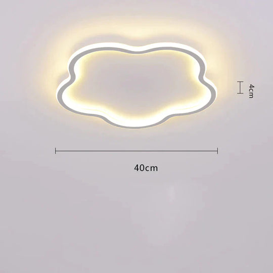 Ceiling Lamp Bedroom Main Simple Modern Led Ultra - Thin Minimalist Ins Style Lamps White / Dia40Cm