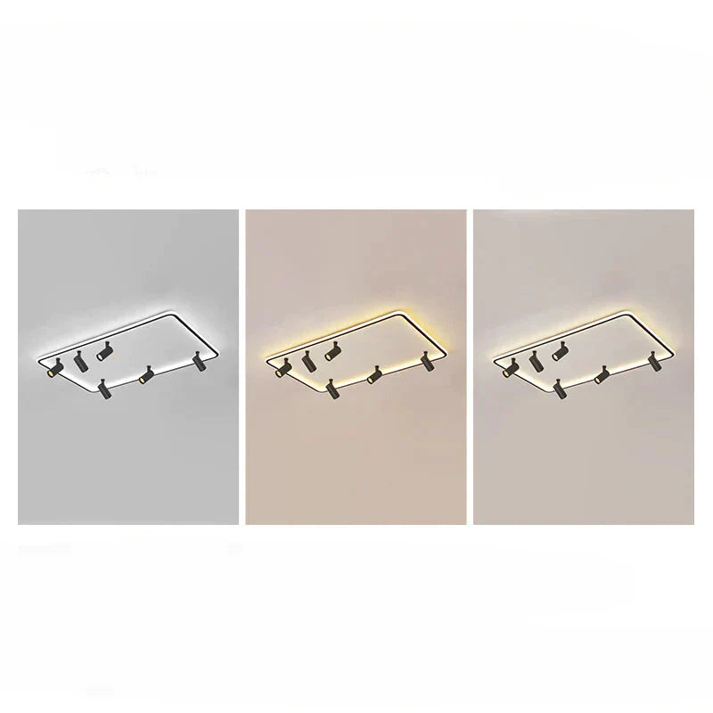 Simple Living Room Lamp Led Ceiling Modern Nordic Rectangular Dining Main Light In The Bedroom