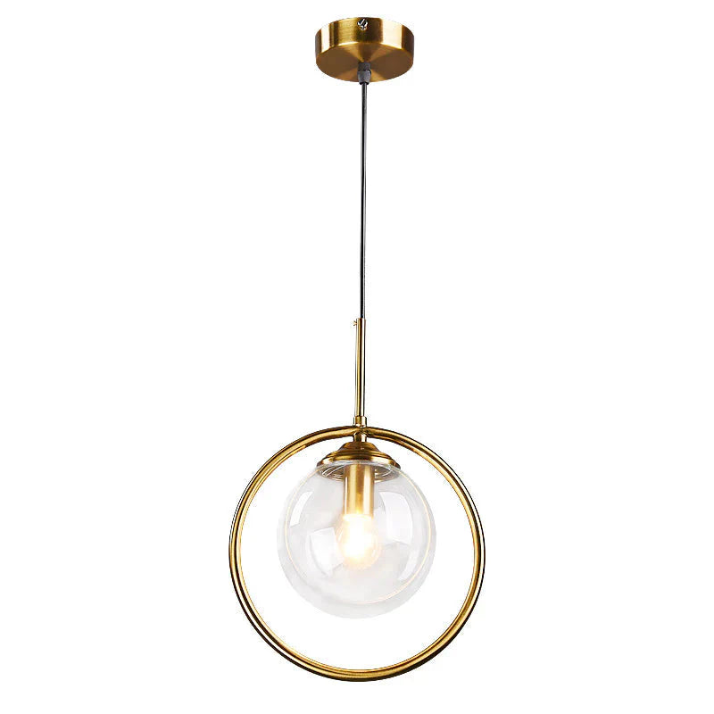 Nordic Creative Minimalist Bar Study Bedroom Bedside Magic Bean Lamp Glass Chandelier Pendant
