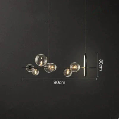 Creative Dining Room Chandelier Modern Minimalist Bar Front Desk Clothing Store Designer Glass