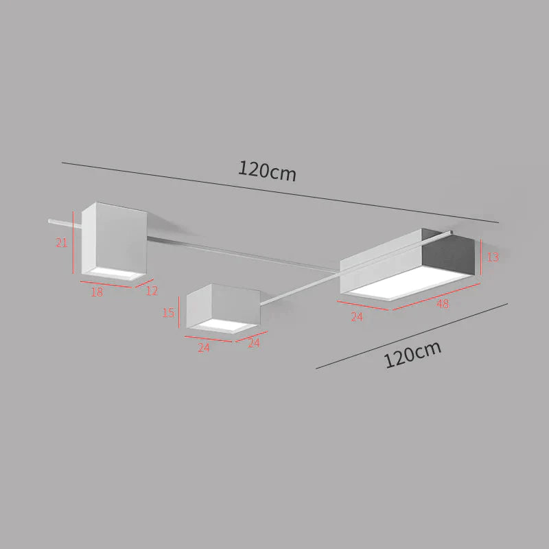 Dining Lamp Online Celebrity Office Study Main Lighting Nordic Luxury Square Led Living Room