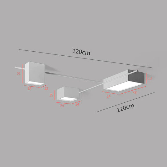 Dining Lamp Online Celebrity Office Study Main Lighting Nordic Luxury Square Led Living Room