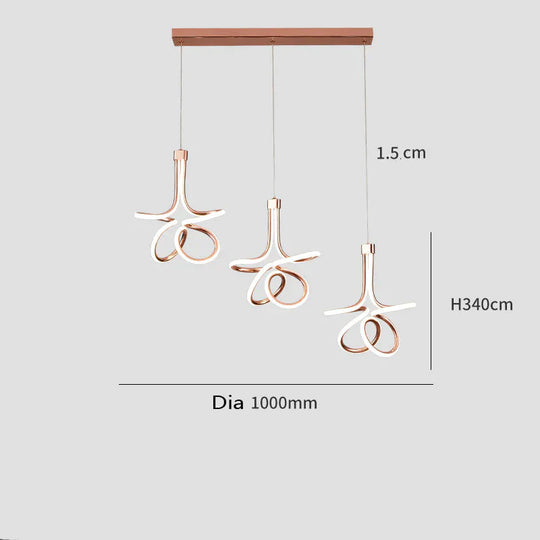 Modern Simple Restaurant Chandelier Personalized Living Room Bedroom Bedside Creative Staircase