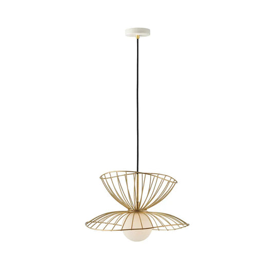 Simple Modern Restaurant Personalized Iron Art Chandelier Golden Pendant