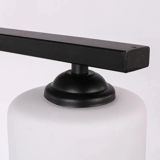 Black Cylinder Industrial Style Shade Dining Room Pendant Lighting With 3 Blub