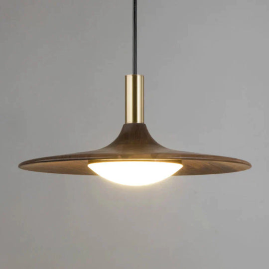 The Black Walnut Dining Room Bedroom Has A Simple Nordic Chandelier At Head Of Bed Pendant