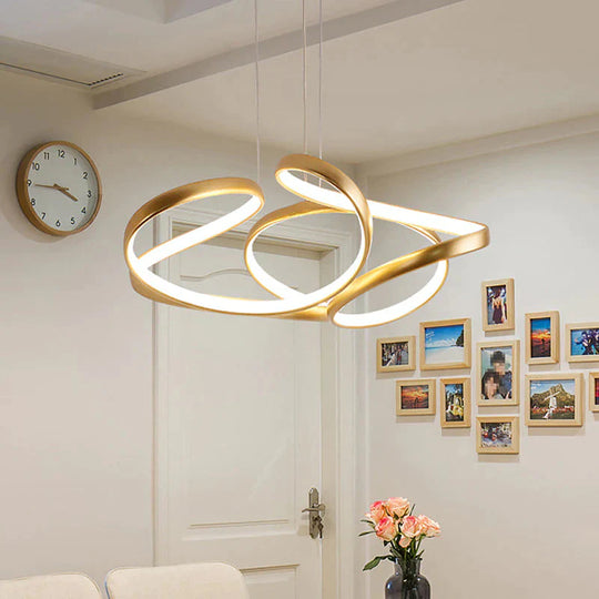 Minimalist Led Hanging Light Pendant In Warm/White
