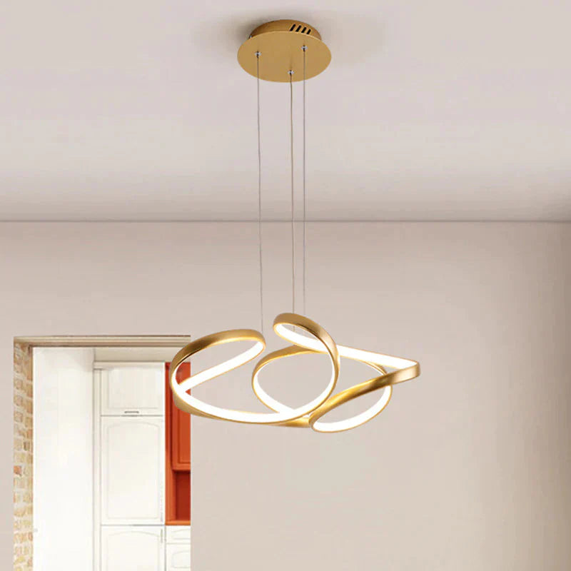 Minimalist Led Hanging Light Pendant In Warm/White