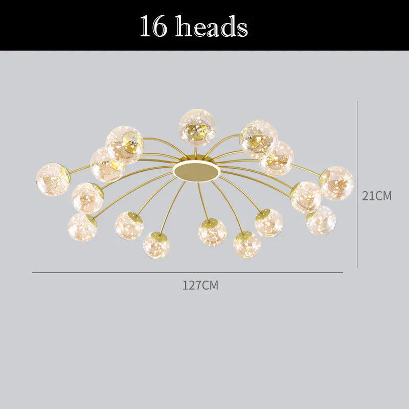 Simple Ceiling Lamp Living Room Full Of Starlight Creative New 16 Heads / White Light