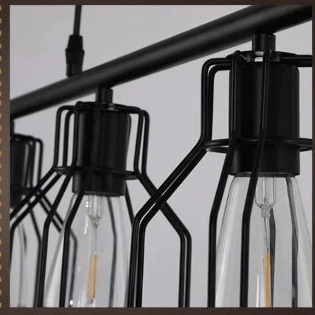 Industrial Style Creative Living Room Dining Bar Table Chandelier American Retro Iron Lamp Multi