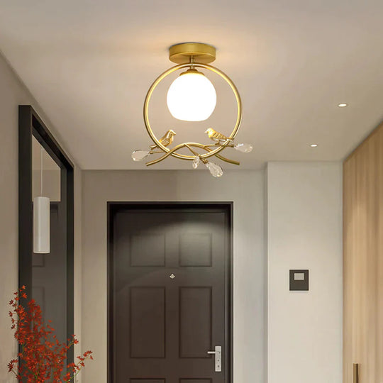 Northern Europe Led Corridor Bird Ceiling Lamp
