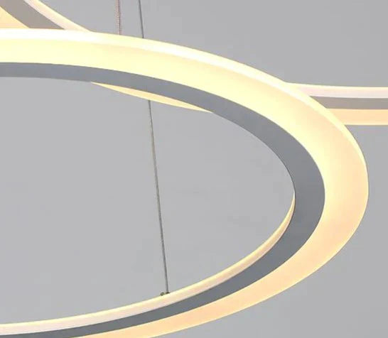White Cricle Modern Led Pendant Light For Kitchen Dining Room Living Luminaires Acrylic Hanging