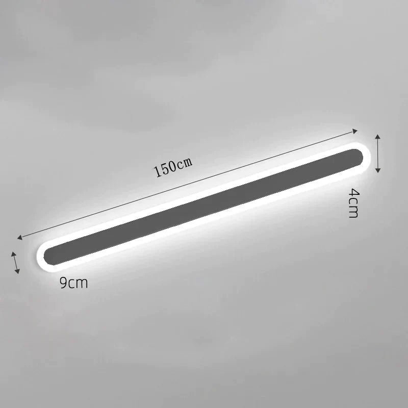 Strip Ceiling Lamp Corridor Balcony Led Modern Simple Living Room Nordic Light In The Bedroom Lamps