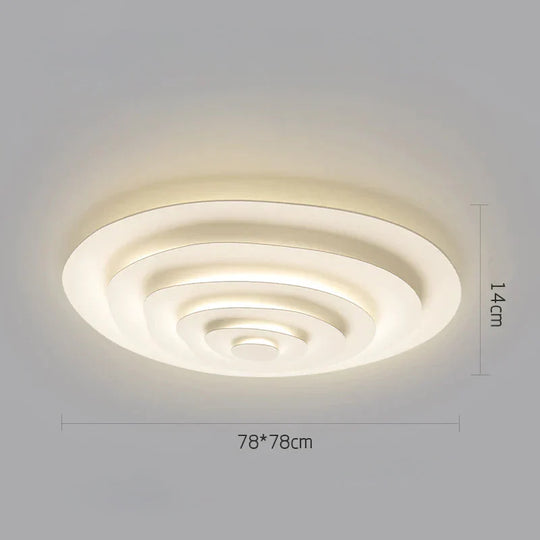 Nordic Living Room Lamp Modern Simple Design Sense Creative Geometry Master Bedroom Ripple Ceiling
