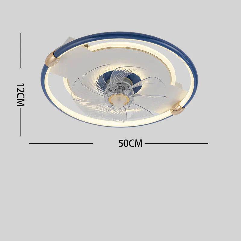 Fan Ceiling Lamp Light In The Bedroom Living Room Restaurant Invisible Indoor Simple Ultra - Thin