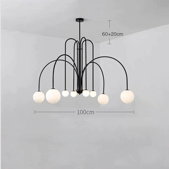 Chandelier Living Room Lamp Simple Modern Atmosphere Bedroom Light Luxury Style Restaurant Creative