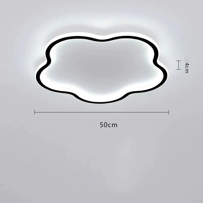 Ceiling Lamp Bedroom Main Simple Modern Led Ultra - Thin Minimalist Ins Style Lamps Black / Dia50Cm
