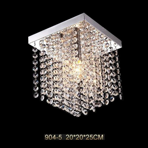 Modern Crystal Led Pendant Light Fixture For Indoor Lamp Lamparas De Techo Surface Mounting Bedroom