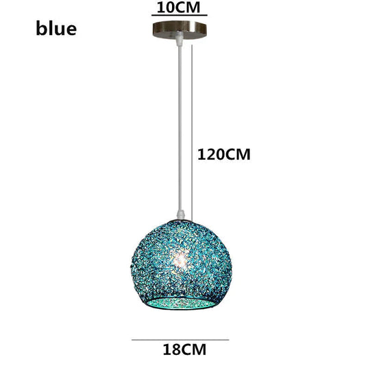 Tiffany Mosaic Pendant Lamps European Garden Creative Modern E27 Lamp Single Head Restaurant Cafe