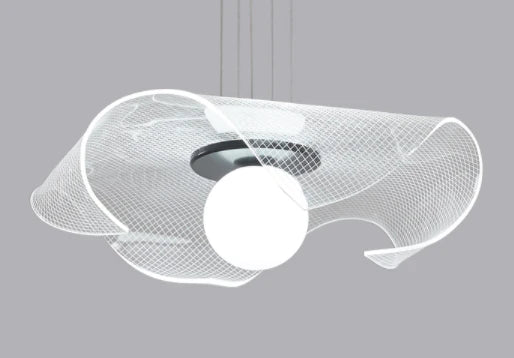 Restaurant Chandelier Simple Modern Creative Fashion Warm Small Bedroom Study Nordic Led White