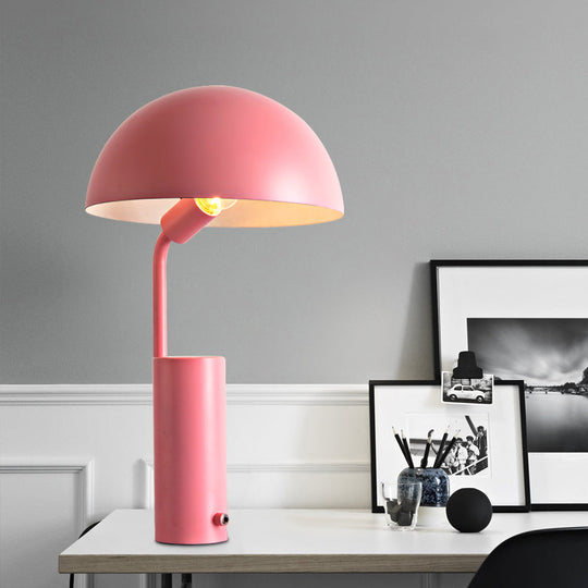Alnasl - Iron Night Task Lighting Modernist 1 - Light Black/White/Pink Desk Light