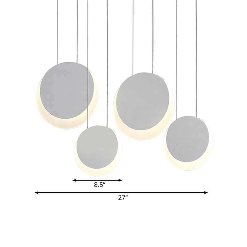 Anna - Moon Shaped Pendant Nordic Metal 3/4/5 Lights Cluster Light