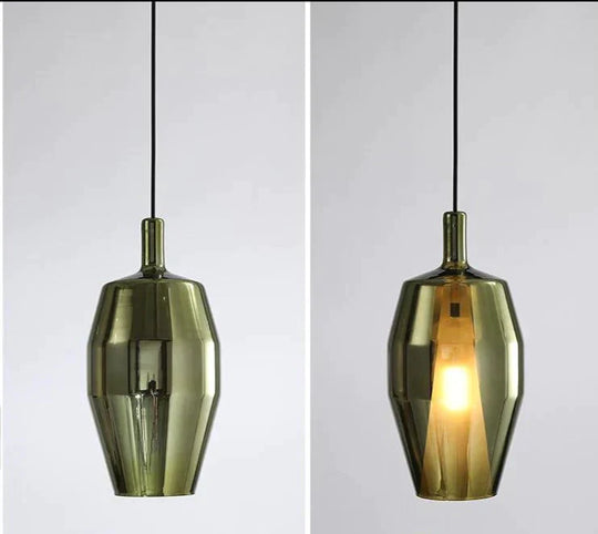 Creative Stained Glass Chandelier Nordic Single - Headed Pendant