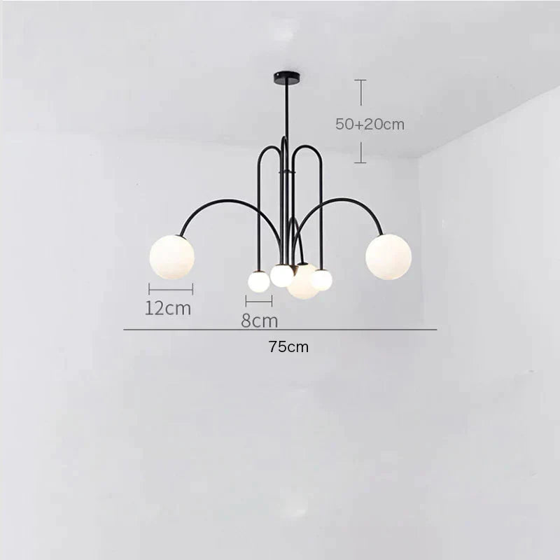 Chandelier Living Room Lamp Simple Modern Atmosphere Bedroom Light Luxury Style Restaurant Creative