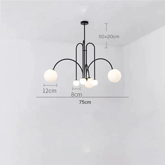 Chandelier Living Room Lamp Simple Modern Atmosphere Bedroom Light Luxury Style Restaurant Creative